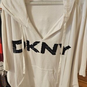 DKNY Cream Garment with Black Label